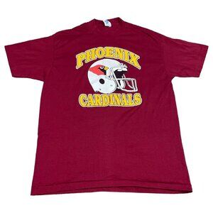 Vintage‎ 80s Phoenix Cardinals NFL Single Stitch Shirt Adult Large
